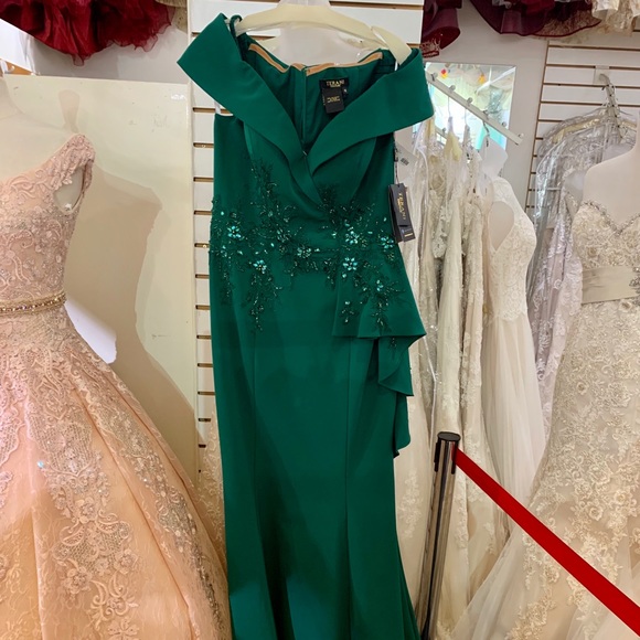 terani couture green dress